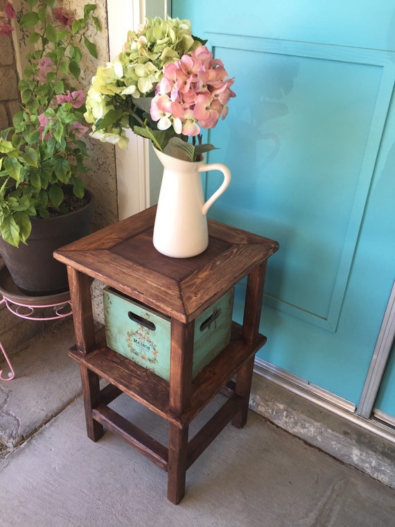 Items similar to Rustic Farmhouse End Table on Etsy