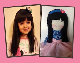 personalized doll, personalized rag doll, girl doll, personalized girl gifts, personalized girls, girl gifts, gifts for girls, for girls