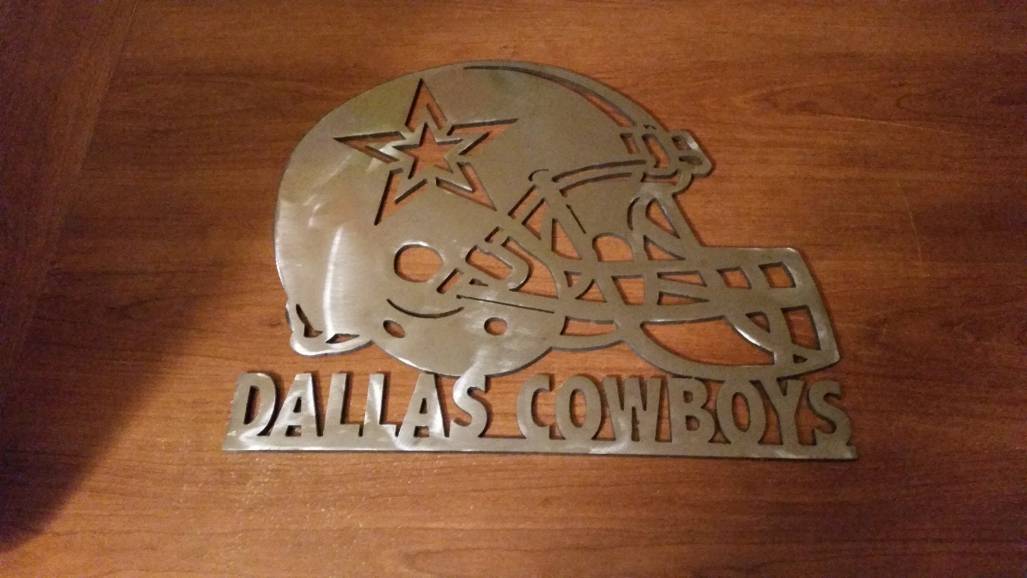 Metal Art Steel Plate Dallas Cowboys Football Logo