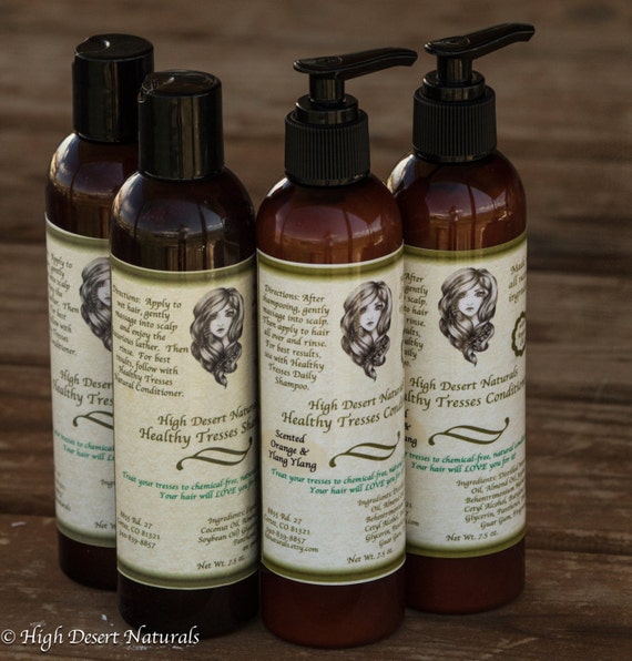 All Natural Shampoo and Conditioner Combo Natural by HDNaturals