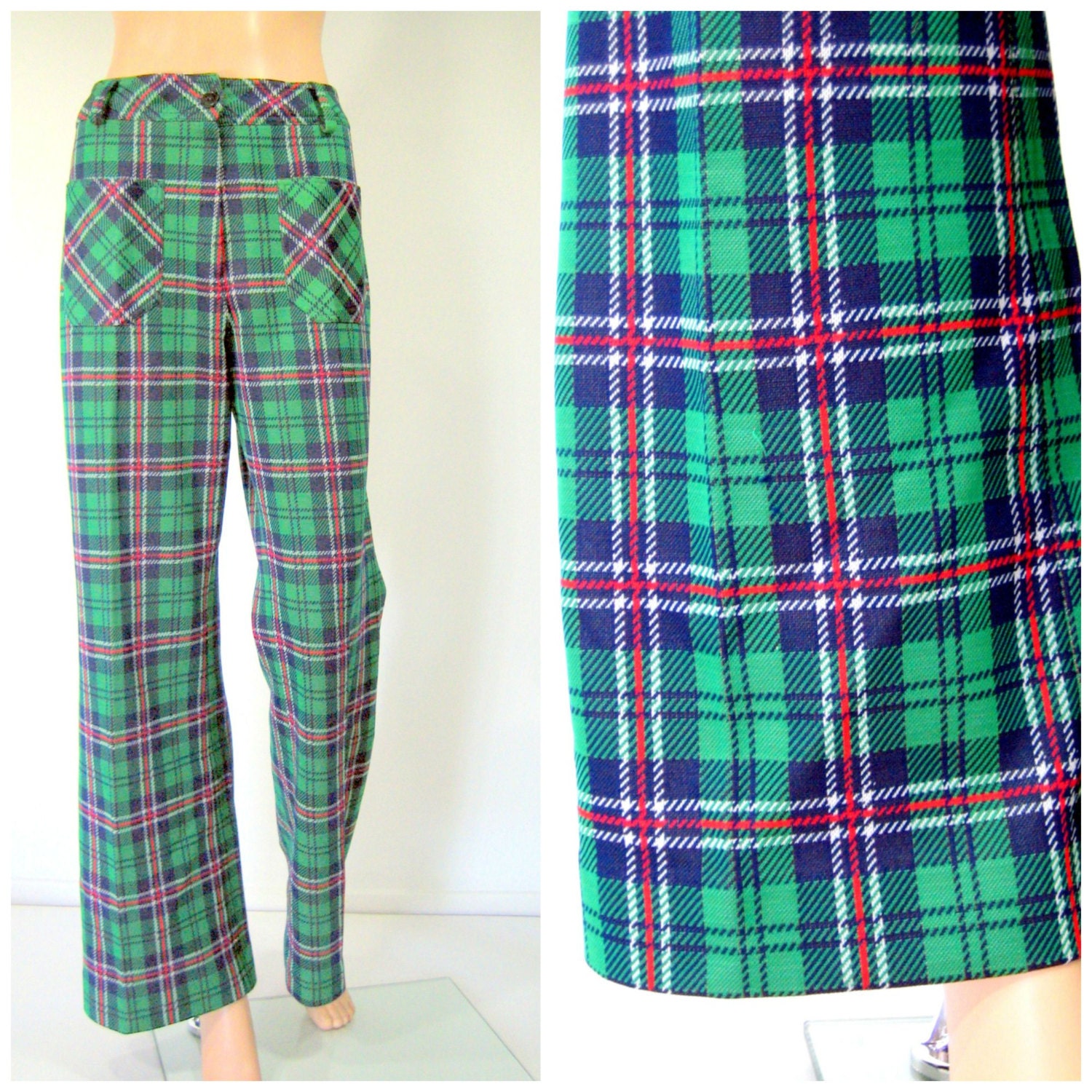 Loubella Womens Golf Pants Vintage 70s 80s Casual Retro Preppy