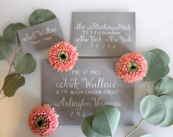 Southern Wedding Calligraphy Envelope Addressing - Sadie Style