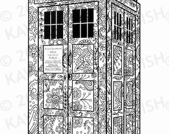 Items similar to Printable Coloring Page - Starry Swirls on Etsy