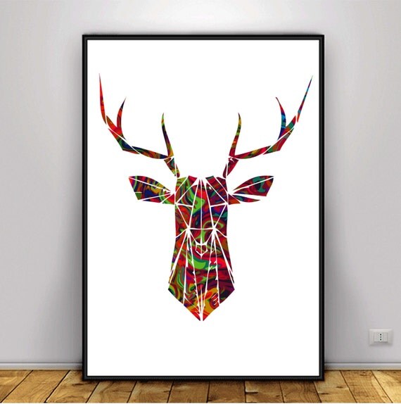 geometric deer digital art geometric animal art geometric geometric deer digital art geometric animal art geometric