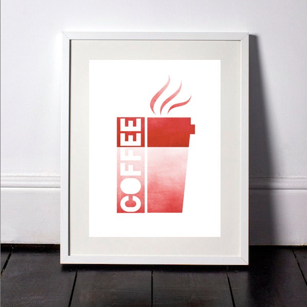 Coffee Art Kitchen Decor Coffee Wall Art Coffee by SvetaNPrints