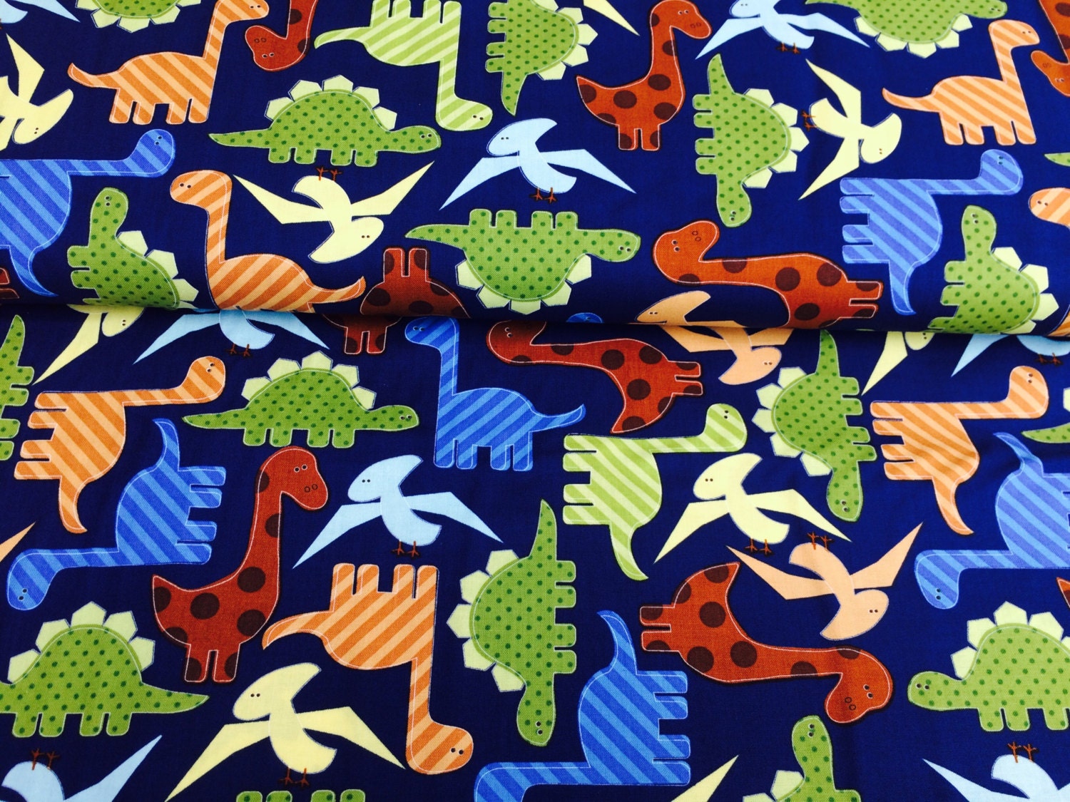 Dinosaur Fabric by Robert Kaufman 100 cotton UK sales only