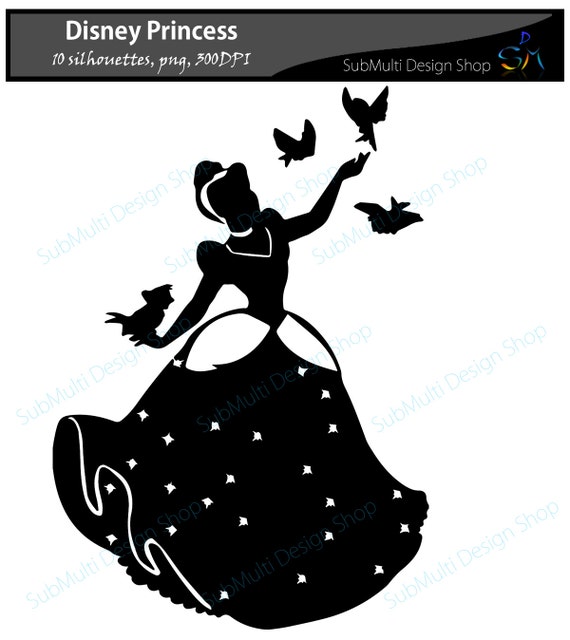 Download Disney Princess Silhouette svg / svg cut file / Ilustrator