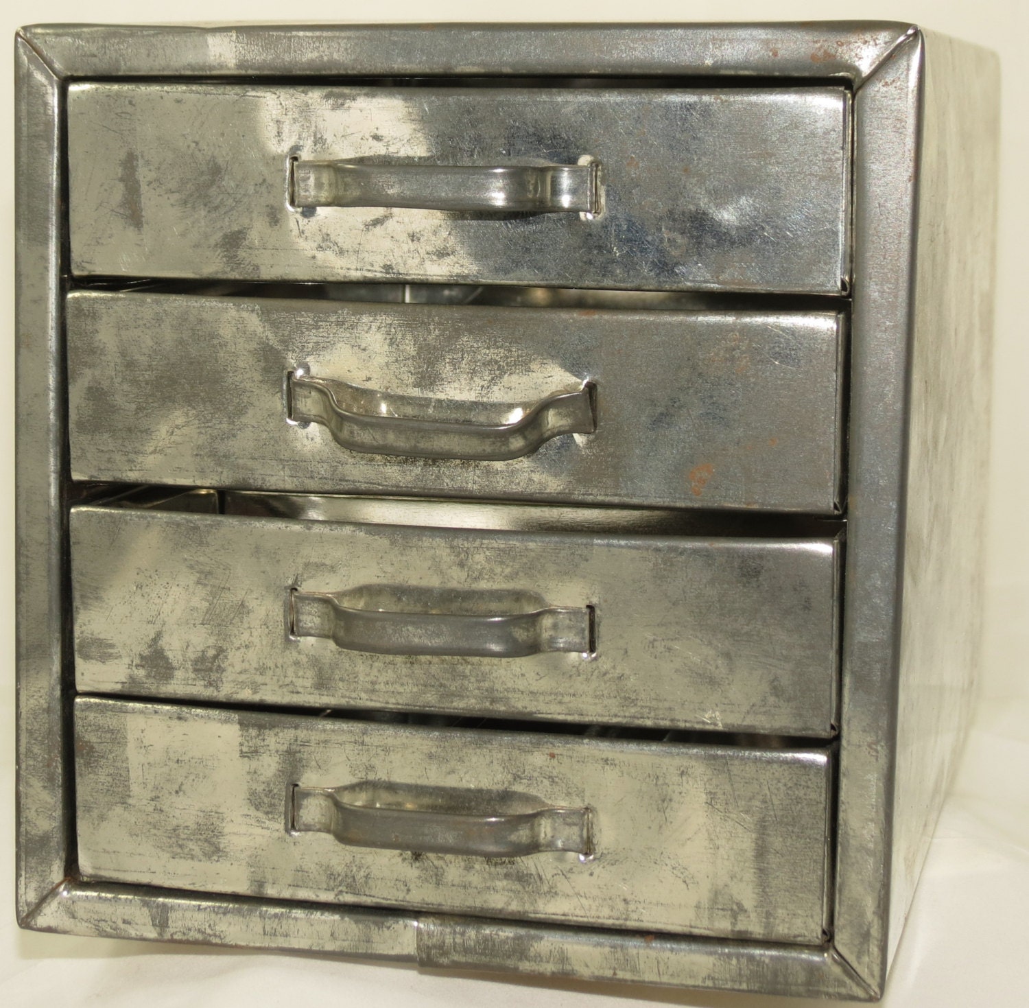 Vintage Metal Tabletop Drawer Set Haute Juice