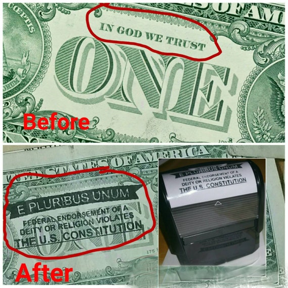 E Pluribus Unum United States Dollar Bill Stamp by SpreadingReason