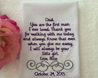 Father of the bride handkerchief