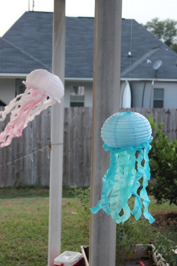 Hanging Jellyfish Decor for Mermaid or Under the Sea Birthday