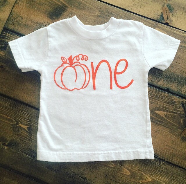 pumpkin 1st birthday shirt