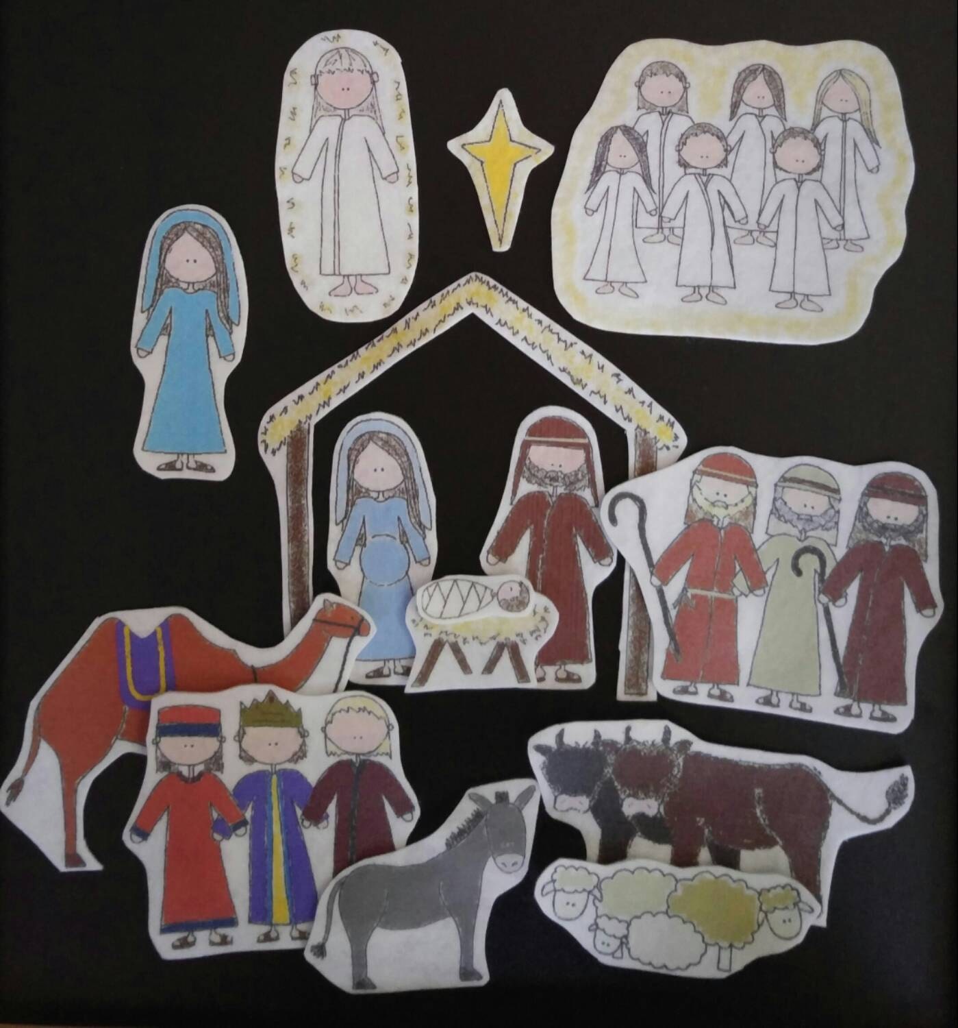 Christmas Nativity Flannel Board Story Felt Set christmas-nativity-flannel-board-story-felt-set