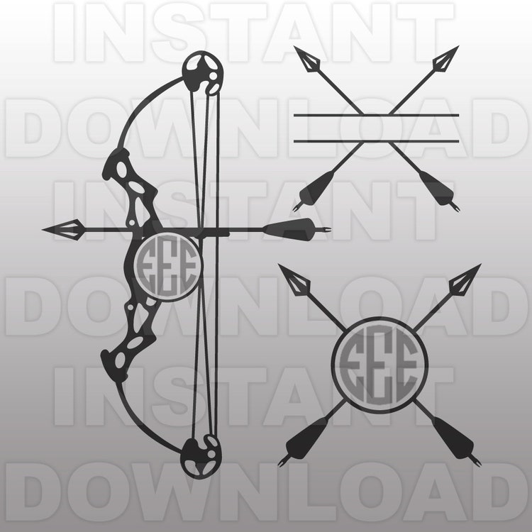 Download Bow Hunting Monogram SVG FileBow Hunting SVG File-Vector by sammo