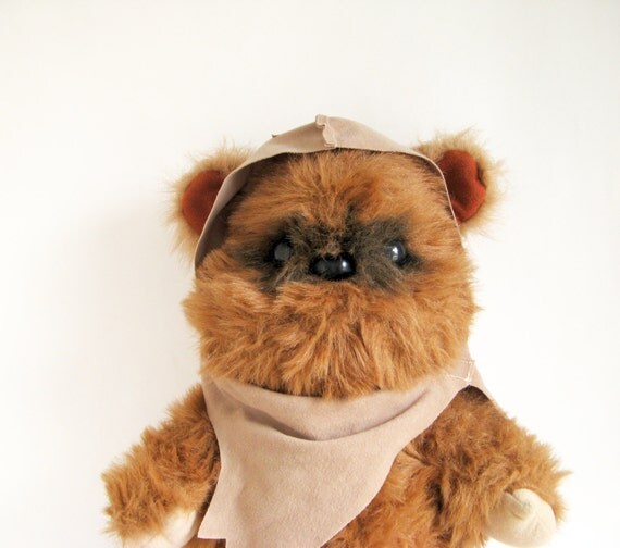 vintage ewok stuffed animal