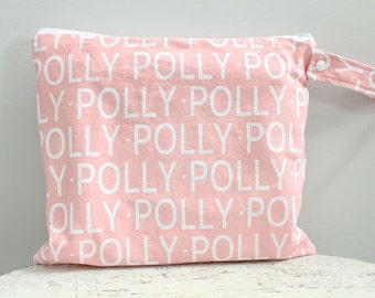 Personalized Wet Bag wetbag ICKY Bag by PETUNIAS gym bag cosmetic bag bridesmaid gift baby gift newborn present shower gift name modern