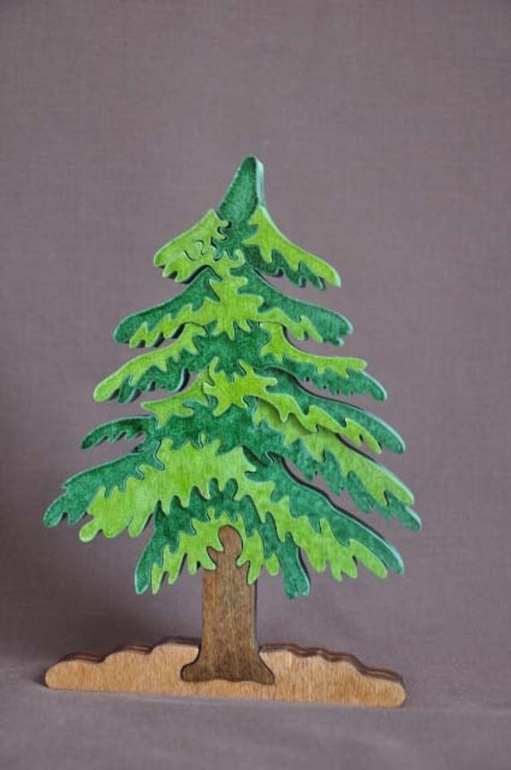 beautiful hemlock pine christmas tree puzzle wooden toy beautiful hemlock pine christmas tree puzzle wooden toy