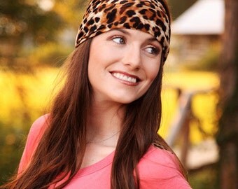 African Headwrap, African Head Wrap, Headband Wrap, Leopard Headband, Animal Print Head Band, Hair Accessories Headbands, Wide Hair Headband