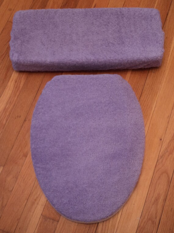 Lavender Violet Terry cloth... Toilet Seat by LoveVanillaRose