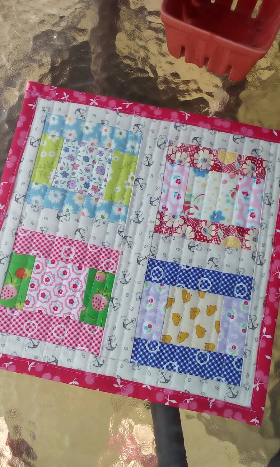 Quilted Table Mat Cute Table Runner Patchwork Table Mat