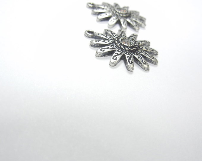 Pair of Antique Silver-tone Decorative Western Spur Charms