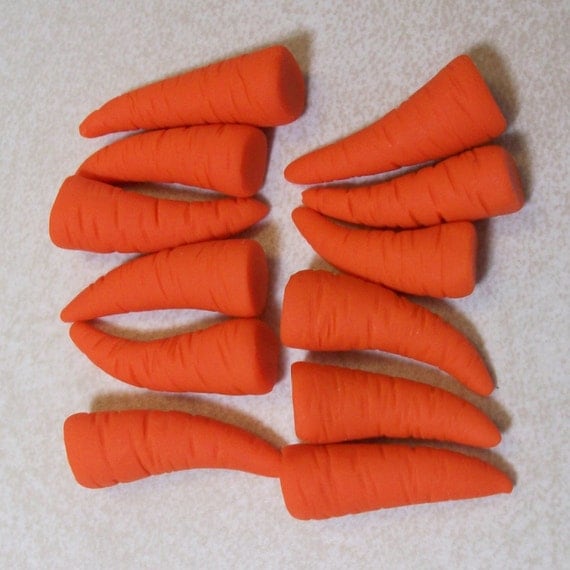 12 1 bent carrot noses for snowmen/ glue on by peggerspockets
