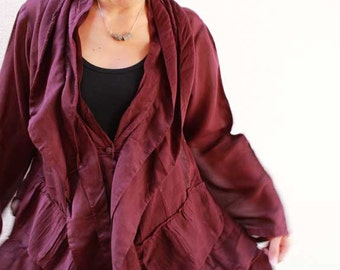 Sweet love...jacket tunic blouse...mix silk all colors/all sizes