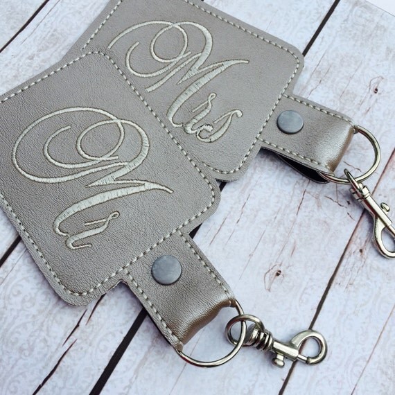 mr and mrs luggage straps