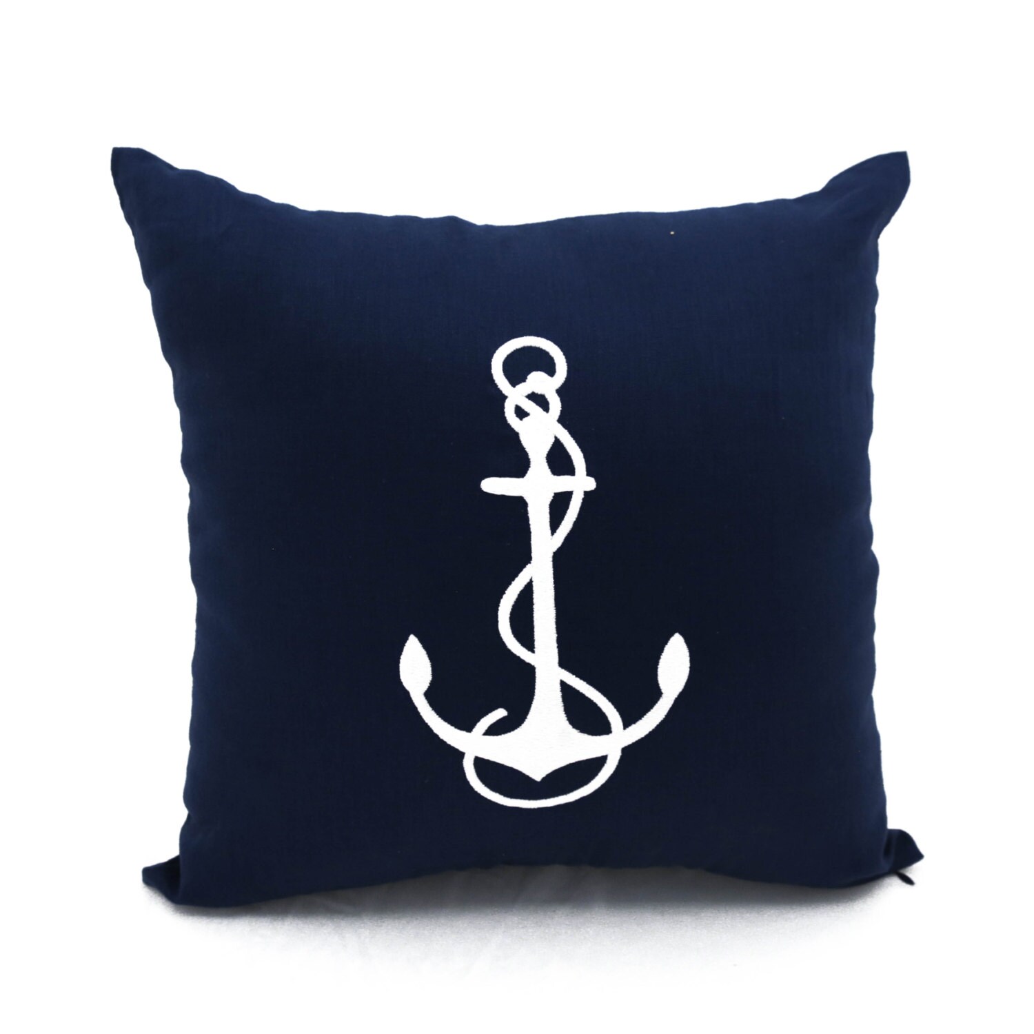 Anchor Pillow Covernautical throw pillows embroidered