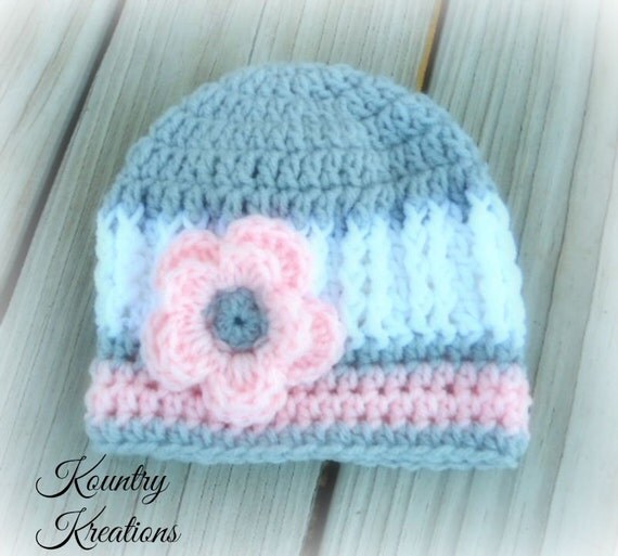 Crochet Hat Newborn Beanie Girl Crochet Hat Infant Baby