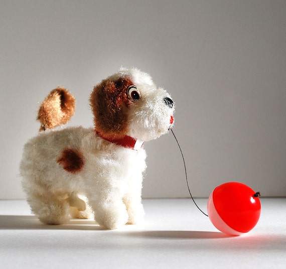 Vintage Wind Up Dog Toy Japan WindUp Japanese Doggy by variation Dog