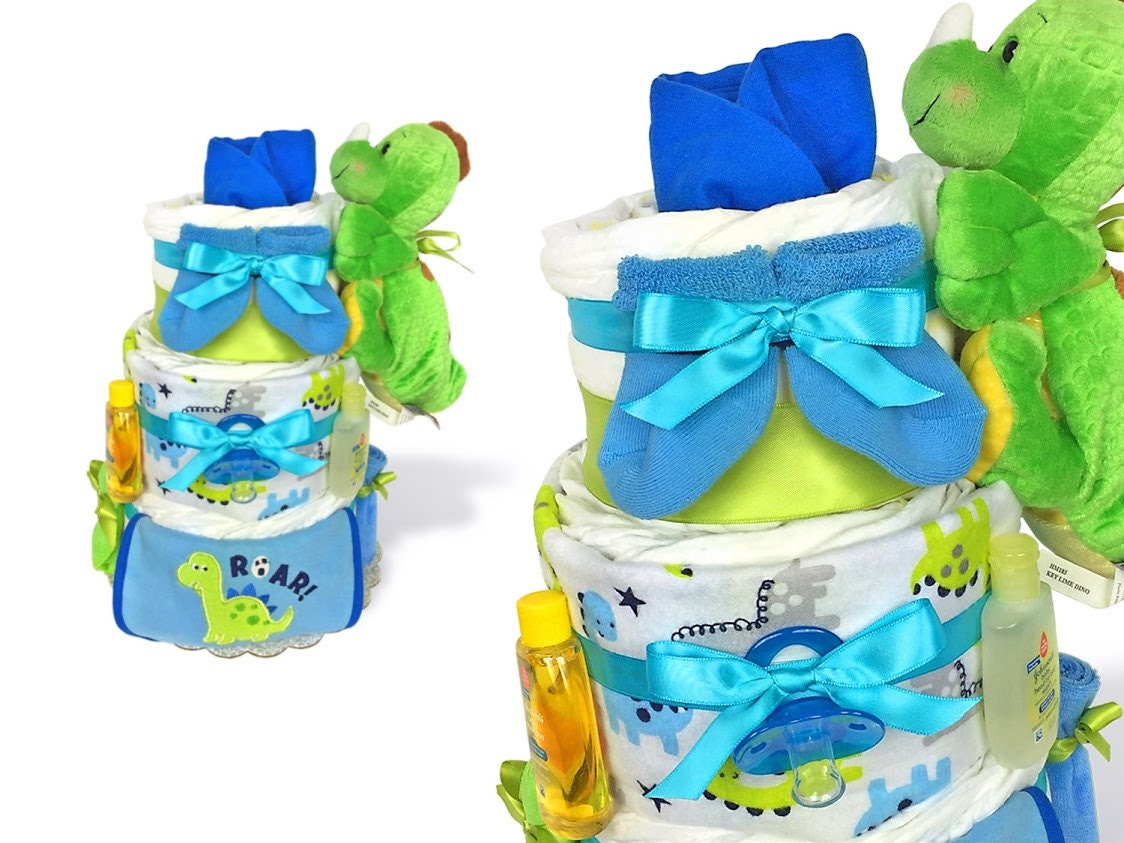 Diaper Cakes for Sale Dinosaur Diaper Cake Baby Dinosaur