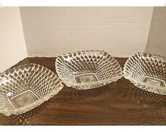 Vintage Square Glass Dish/ Single OR Set(s)/Home Decor*