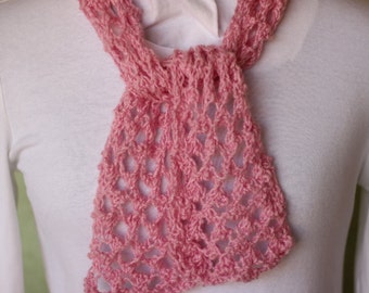 Knit Scarf Pattern, Knitting Pattern for Lace Scarf, Reversible Eyelet Lace Design, On Sale Knitted Scarf Pattern