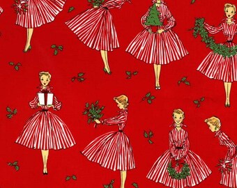 Michael Miller Holiday Hostess Christmas Fabric, yards