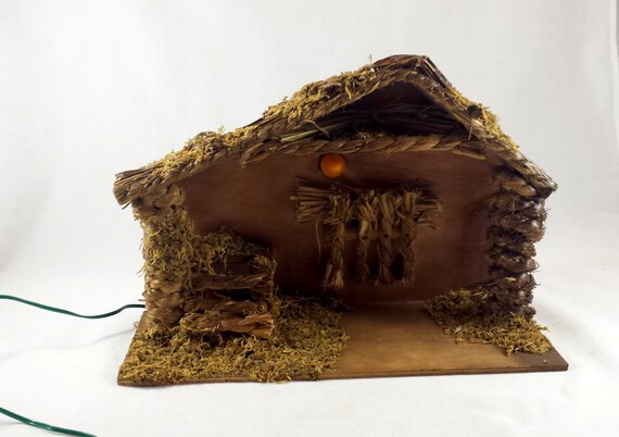 sale vintage manger for nativity large wooden stable creche sale vintage manger for nativity large wooden stable creche
