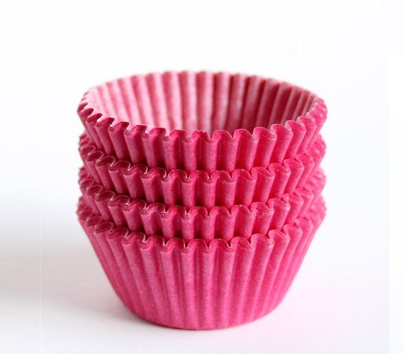MINI Pink Cupcake Liners (100) Il_570xn
