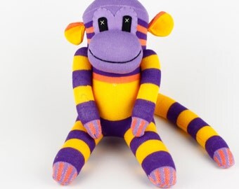 Get Well Christmas Gift Handmade Sock Monkey Stuffed Animal Doll Baby Toys Chilidren Birthday gift New year Gift