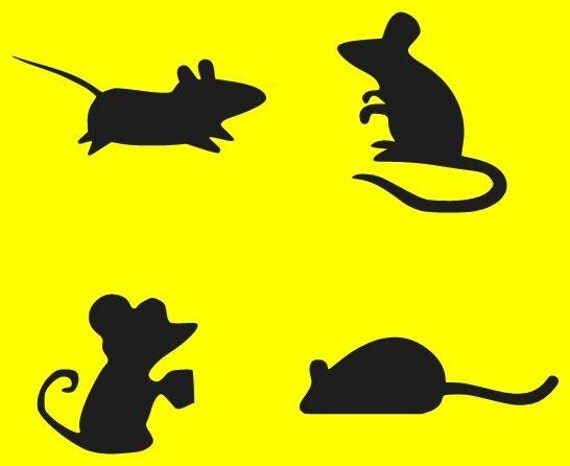 LITTLE MOUSE/MICE Stencil 6x6 Stencil 4 Designs Make Your Own