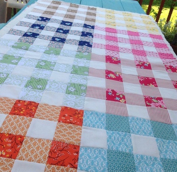 Gingham Table Runner 50 x 25 by EmilyAnnsKloset on Etsy