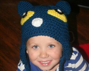 Ready to Ship Pete the cat hat Size 2T-4T