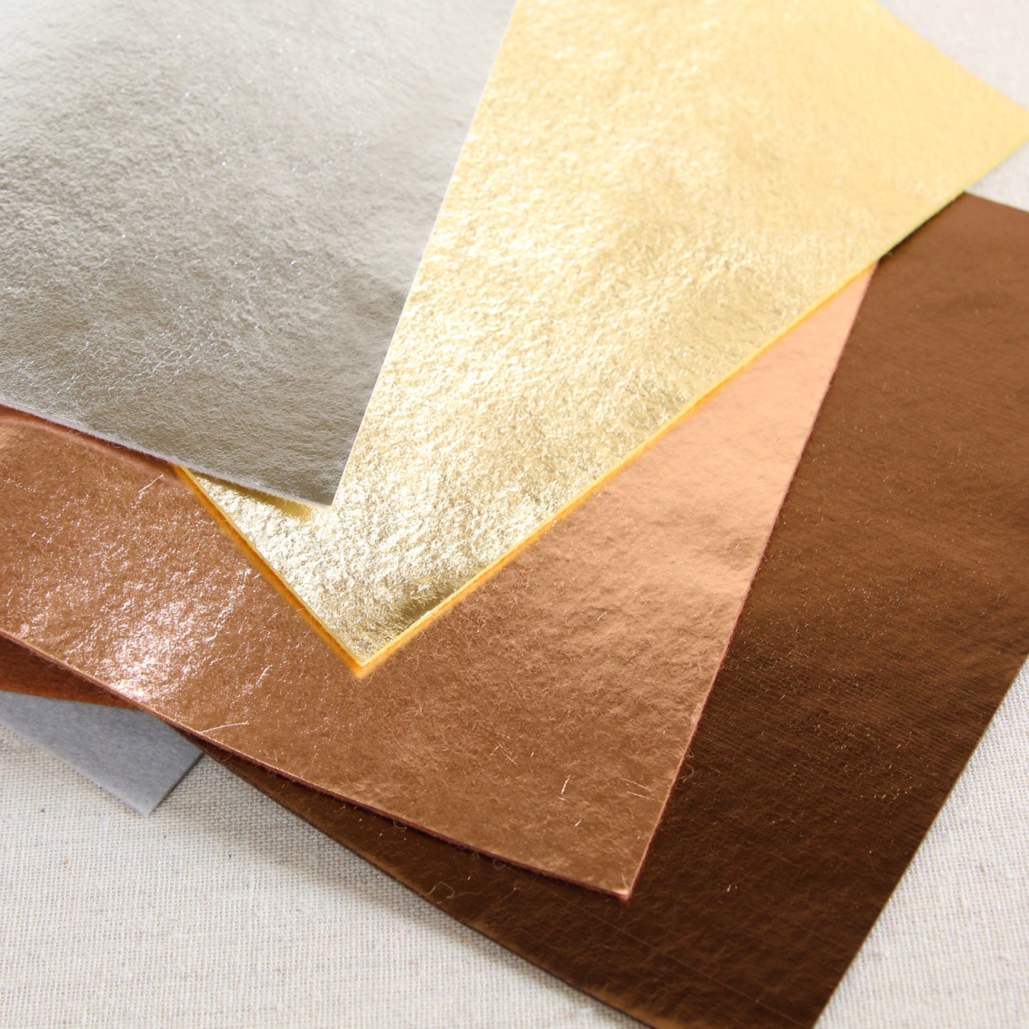 Metallic Felt // Iron-On // Gold Finish DIY Gold by BenzieDesign