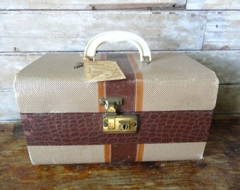 Vintage Carring On Suitcase 1950's Adorable