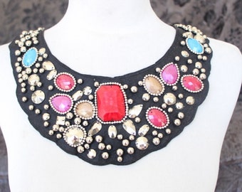 Cute embroidered and beaded applique