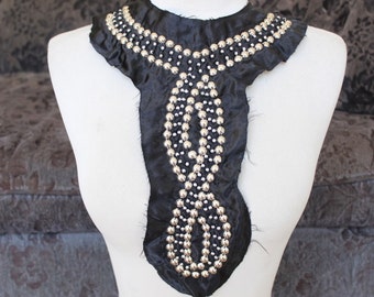 Cute embroidered and beaded applique