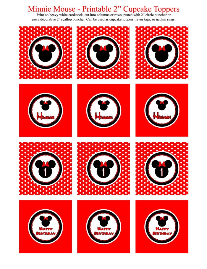 Minnie Mouse Birthday Party Printables 2 Minnie Mouse Party