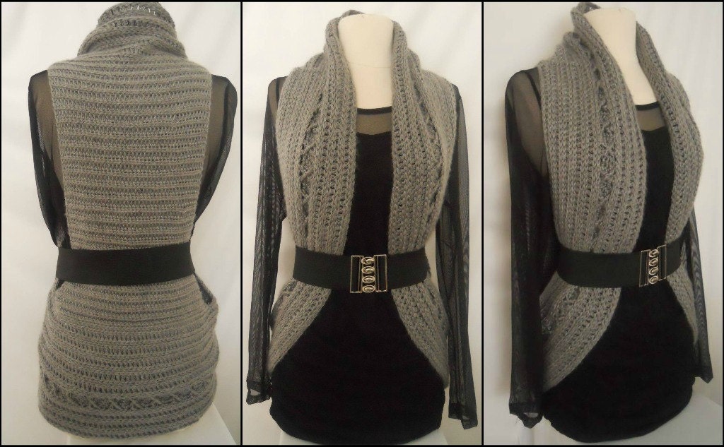 Crochet Vest Pattern Circular Crochet Vest Plus Size