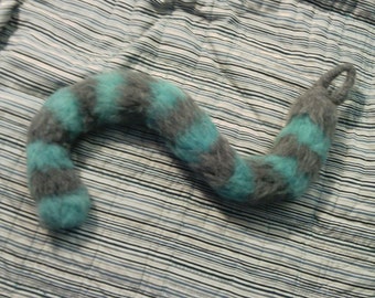 Wearable, posable animal tail - Cheshire Cat Costume tail - custom kitty tail