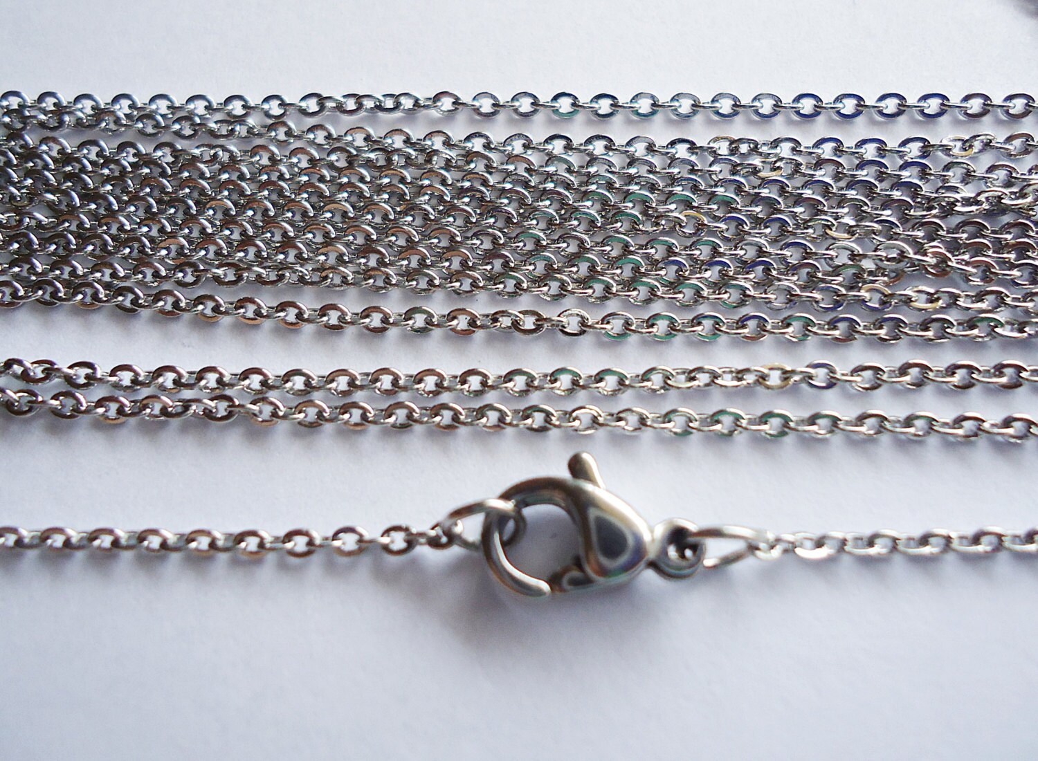 18 Stainless Steel Chains 18 Long x 1.5mm Wide