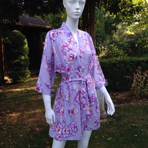 floral robe silk